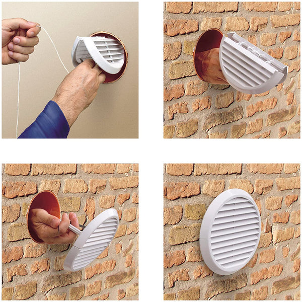 Xpelair SSWKBR Simply Silent Round Contour Wall Kit - Brown_Parent