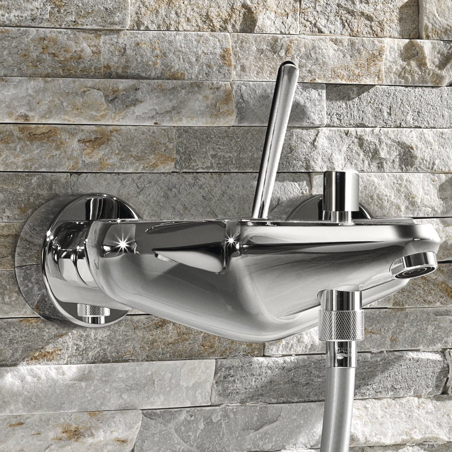 GROHE 23431000 Eurodisc Joy Bath Tap with Diverter, Bath/Shower - Chrome