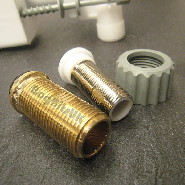 Siamp Monaco 95L 1/2" and 3/8" BSP Universal Side Inlet Cistern Fill Float Valve 30956510 Brass Thread