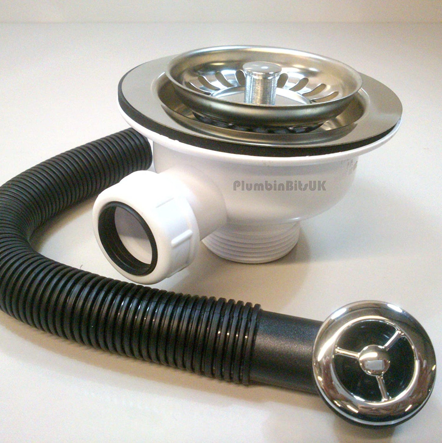 McAlpine BWSTOFSS 1í«_" Basket Strainer Waste and Overflow, Chrome