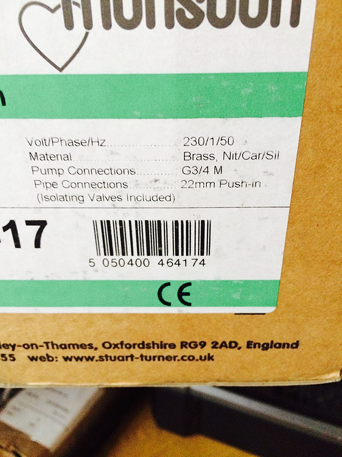 Stuart Turner Monsoon Standard Twin 3.5 bar 46417