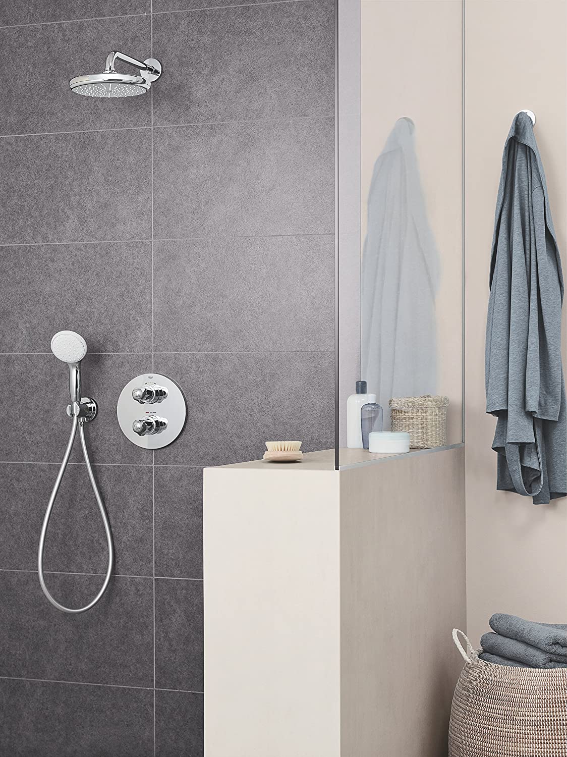 Grohe Tempesta 210åÊHead Shower Set, 26411000, 26412000