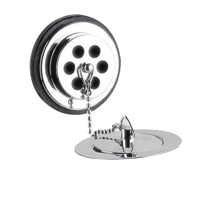 Bath Waste & Overflow with Brass Plug & Ball Chain (Product Code: WAS002)