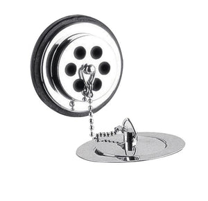 Bath Waste & Overflow with Brass Plug & Ball Chain (Product Code: WAS002)
