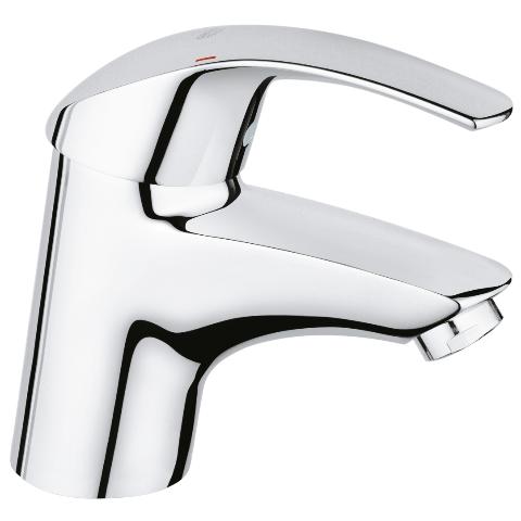Grohe Eurosmart Basin Mixer Tap With Retractable Chain 1/2" S-Size (Product Code: 33284001)