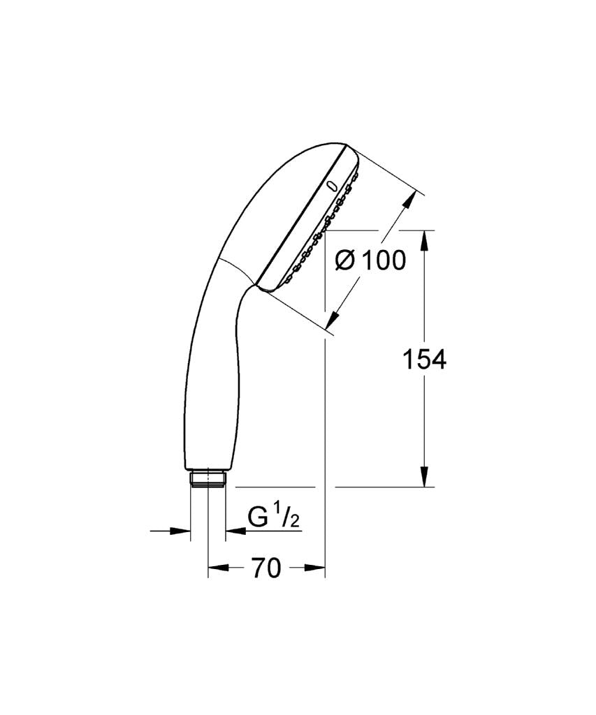 Grohe Tempesta Hand Shower  Head 2 Sprays (Product Code: 27597001/ 06140549)