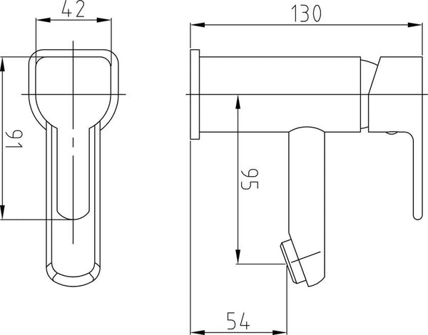 Mono Basin Mixer - Without Waste, Chrome (Product Code: TFI305)