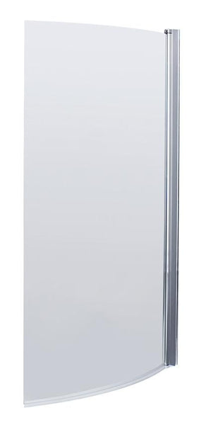 Polished Chrome B-Shaped Curved Bath Screen (Various)