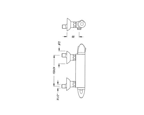 Thermostatic Shower Mixer Valve  (Product Code: 06140101)