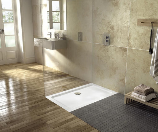NUIE Rectangular ''Pearlstone'' Shower Tray (Various sizes)