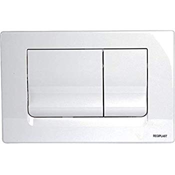 Oblong Dual Flush Panel White (Product Code: 06110231 regiplast 1600i)