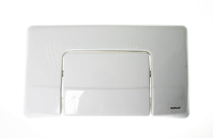Regiplast WC Single Flush Panel - Oblong, White (Product Code: 03010002 1600B)