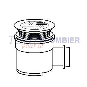 SAS/ Nicoll Shower Trap - with Chrome Cover 695 (Product Code: 06160001)