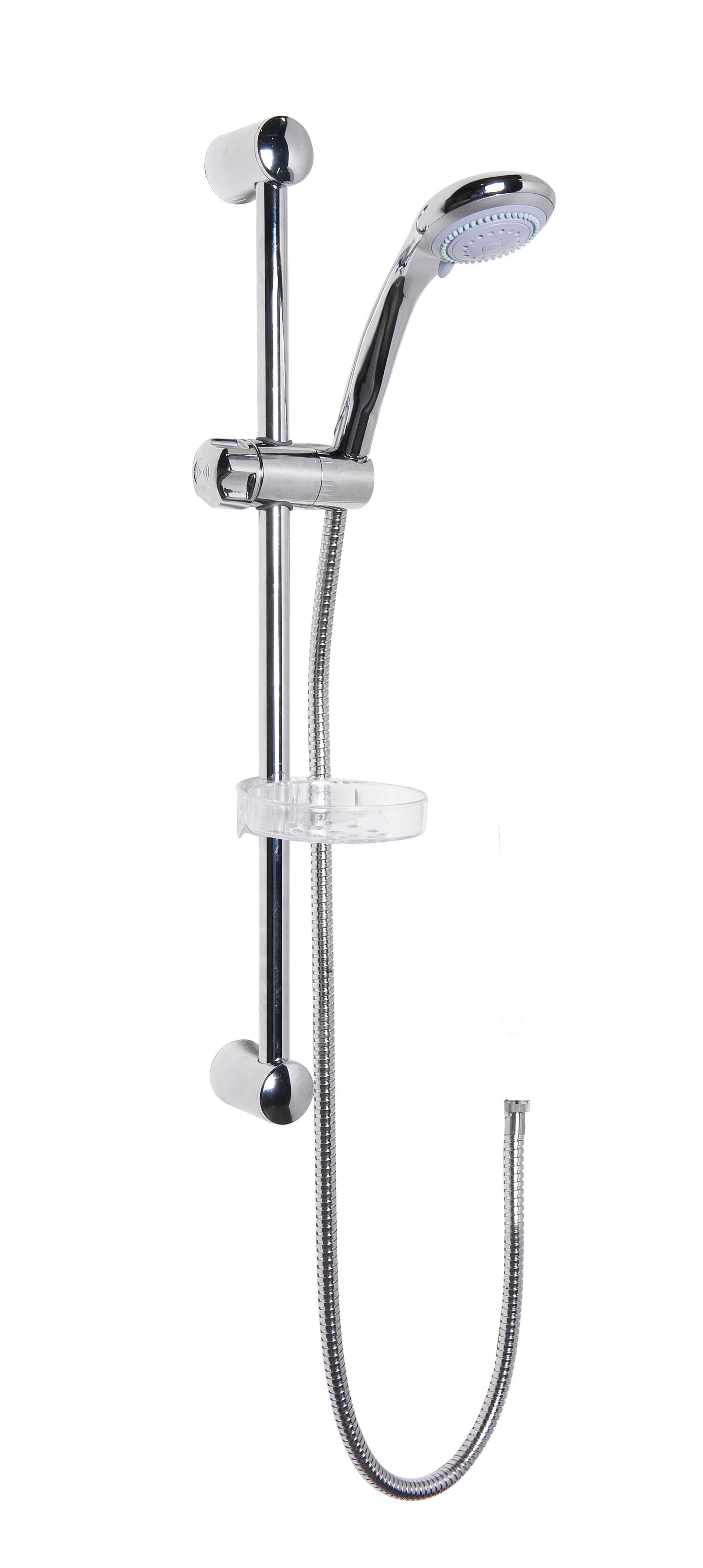 NUIE Slide Rail Kit With Multi Function Handset, in Chrome (Product Code: JTY034)