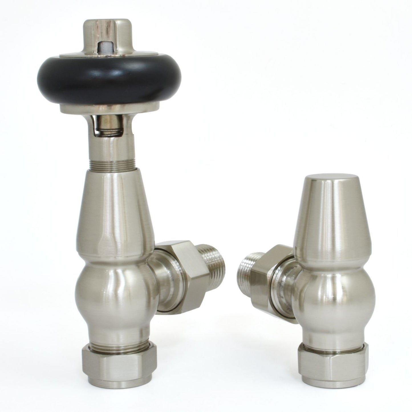 Traditional Satin (Brushed) Nickel Thermostatic Radiator Valve
